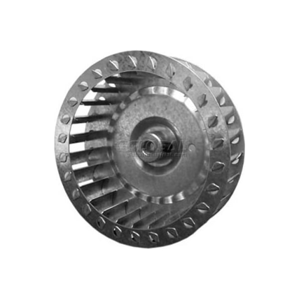 Lau Single Inlet Blower Wheel, 4-1/4in Dia., CCW, 4500 RPM, 3/8in Bore, 2-1/2inW, Galvanized 028957-22 - main
